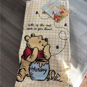 Disney Winnie the Pooh Yellow Checkered Towel